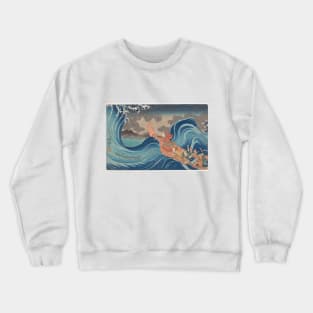 Japanese art great wave Crewneck Sweatshirt